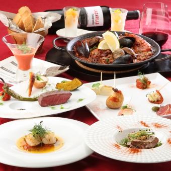 [For those who want to enjoy authentic Spanish cuisine] Restaurante course *Individual platter
