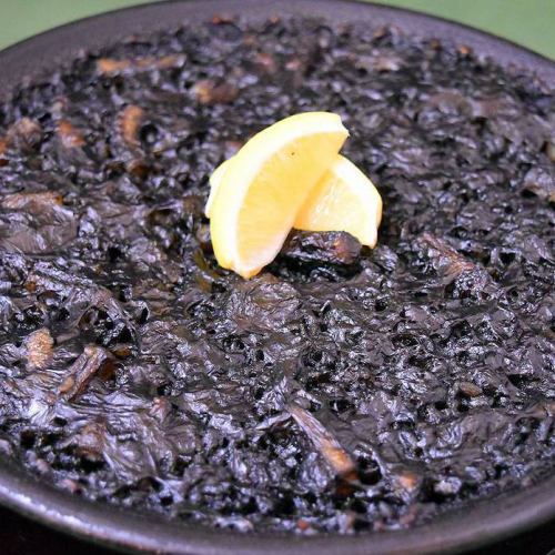 Squid ink paella S (2~3 people, 1 cup of rice)