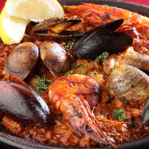 Seafood paella S (2-3 people, 1 cup of rice)