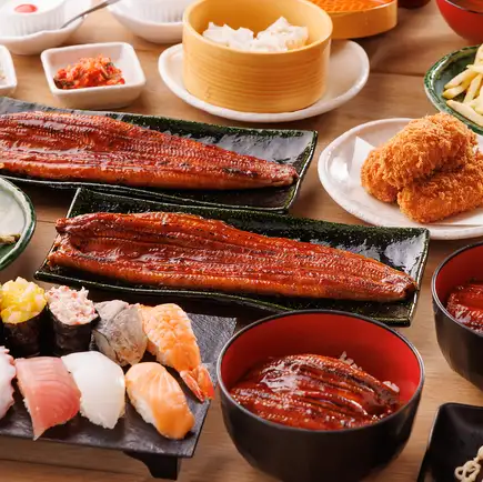「鰻」・寿司食べ放題プラン♪　かにざんまいは蟹だけじゃない！！