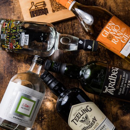 ウイスキーの種類豊富◎