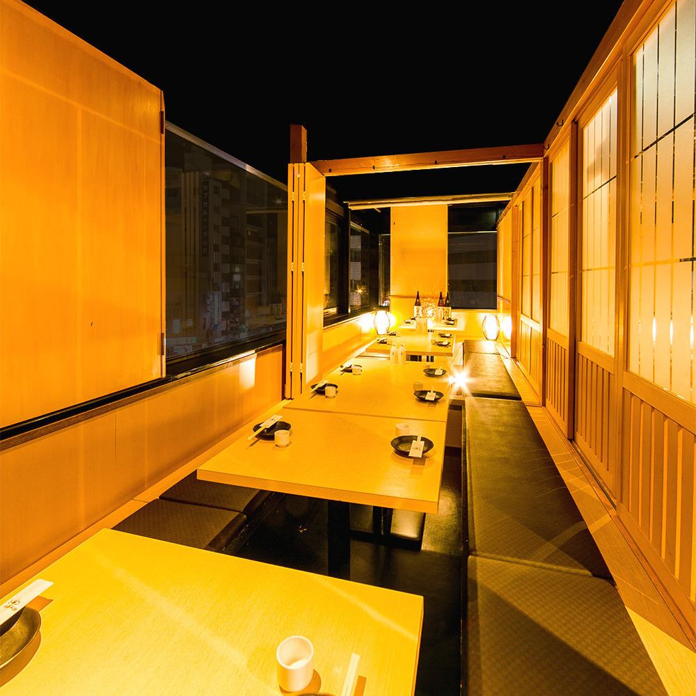 扉付きの落ち着いた個室をご用意!