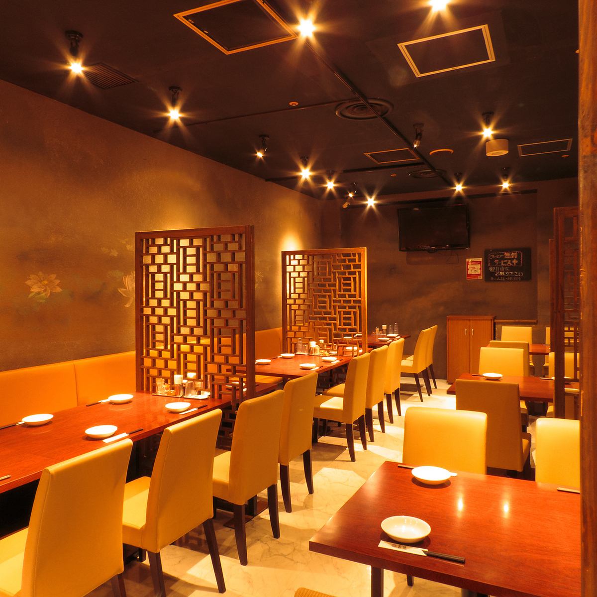 最大50名様まで収容可能なお席で、貸切でのご宴会も可能です！