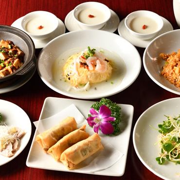 ビールを含む2時間飲み放題付きで『彩』全8品5200円！