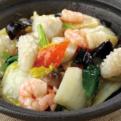 海鮮あんかけ焼きそば(蒸し麺)