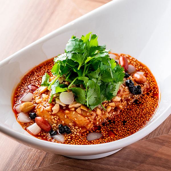 名物　黒酢芳醇“よだれ鶏”