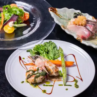 [Lunchtime Only] A luxurious teppanyaki lunch course from midday! 10 dishes including grilled fresh fish and A5 Kuroge Wagyu beef steak.