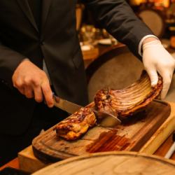 大山鶏のもも肉ロースト