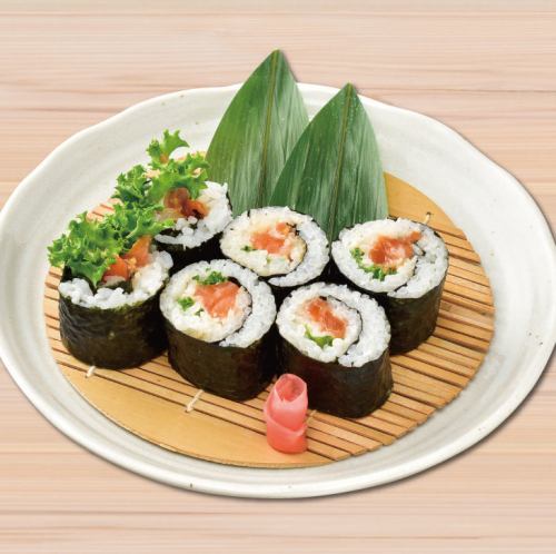 しょうゆ糀サーモンの巻き寿司