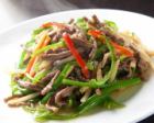 Stir-fried shredded beef and peppers