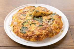 所沢産小松菜&人参のフリッタータ