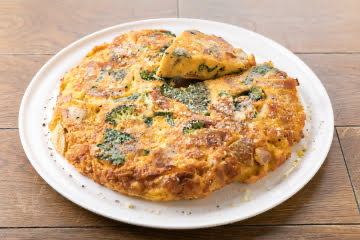 所沢産小松菜&人参のフリッタータ