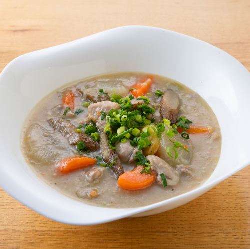 所沢産ダイコン＆人参の参鶏湯