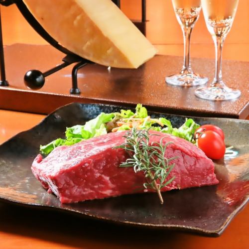 [2.5 hours all-you-can-drink] COZY Premium Course★Lean beef steak & raclette cheese, etc.★8 dishes 6,000 yen (tax included)