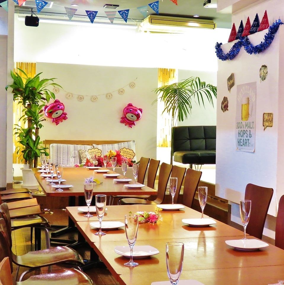 We receive many reservations for welcome and farewell parties and wedding after-parties★