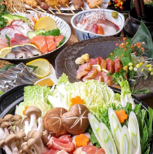鹿児島県産や市場直送など、食材にこだわっております。