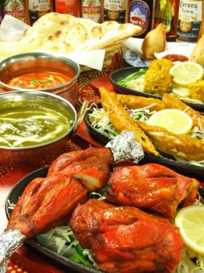 12月限定！本格インド料理2時間食べ飲み放題3350円→2980円☆