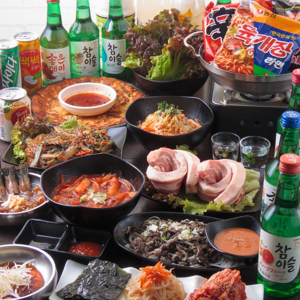 【ちゃん豚オリジナル】当店人気No.1☆社長コース ⇒韓国ラーメン食べ放題　 （全11品）２H飲み放題付き♪