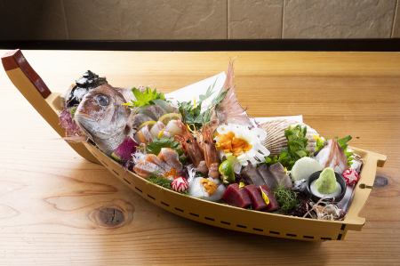 Assorted sashimi, three kinds