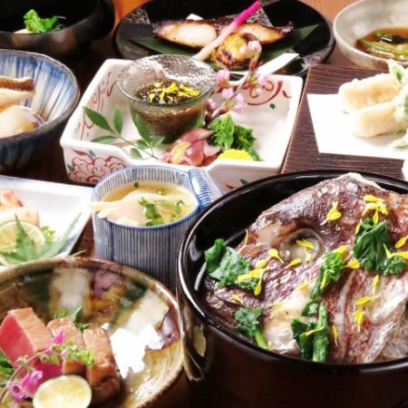 【櫃檯限定】魚和煲仔飯～時令日本料理的特別套餐～11道菜品