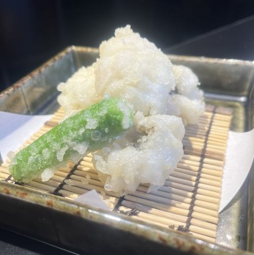 鱧天ぷら　ゆかり塩
