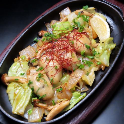 牡蠣のいしるバター焼き