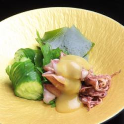 ホタルイカの酢味噌和え