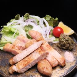 能登豚ロースステーキ　青唐辛子味噌