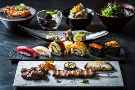 SUSHI&GRILL套餐[B] 5,200日元（含税）