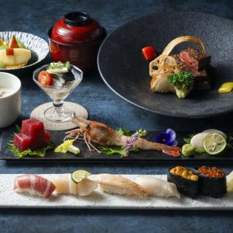 SUSHI & GRILL course [Ironai/Iruonai] 10,000 yen (tax included)