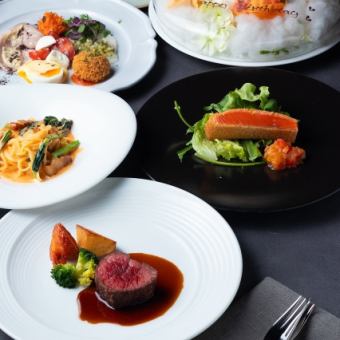 【アニバーサリーコース】お魚とお肉のWメインや特製のデザートなど全5品
