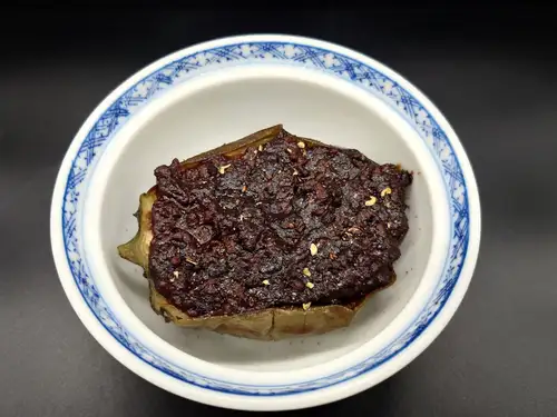 丸茄子のそぼろ味噌掛け
