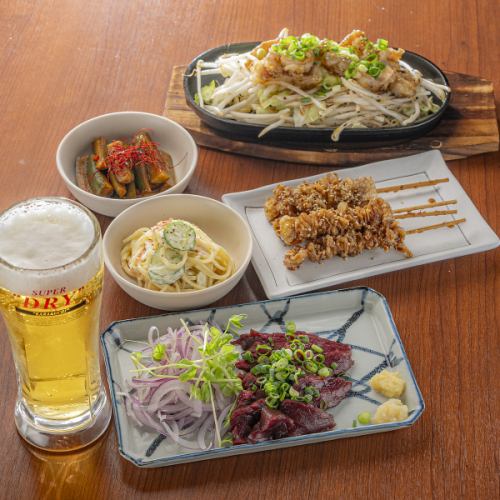 Various exquisite courses and all-you-can-drink including draft beer! <3,500 yen, 4,500 yen, 5,000 yen including tax>