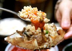 使用生gazami螃蟹。這是一道極好的菜，被稱為“飯賊”。