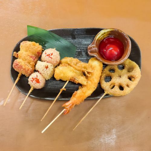サクサク食感がクセになる！お店の串カツ