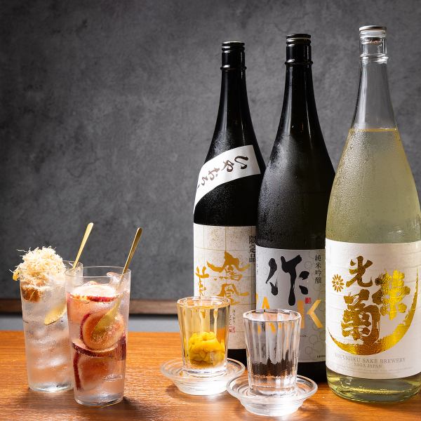 お料理と相性抜群のお飲み物も充実のラインナップ！定番のお飲み物からこだわりのお酒までご用意しました！