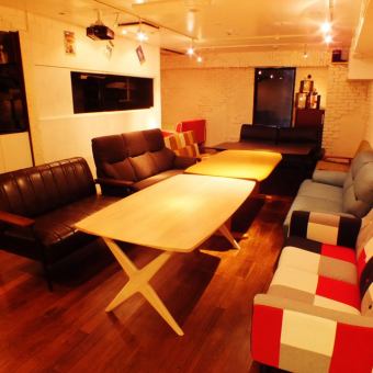 [Can be reserved at "Kairihanareten" in Shibuya] *As a private room, it can be used from 10 people (*From 15 people on Fridays, Saturdays, and the day before holidays).Each seat has a sofa, so you can spend a relaxing time.*For detailed conditions, call (03-6455-3146)