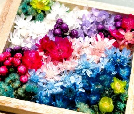 ☆お花に囲まれて、箱庭制作とティーフリー２時間飲み放題コース☆