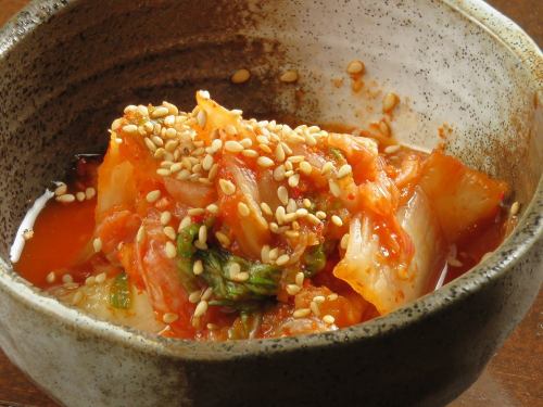 Hitsujiya's handmade kimchi