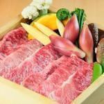 Imari beef sirloin and seasonal vegetables steamed in a bamboo steamer (2-3 servings) - A5 rank -