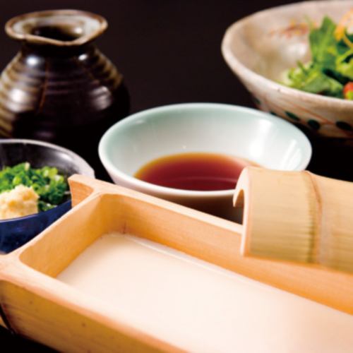 使用天然水製作的京都豆腐