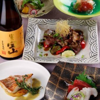 【仅限工作日】七水木主厨精选怀石料理 110分钟无限畅饮 6,500日元（含税）