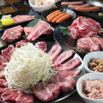 90分食べ放題！【羊師欲張りコース】メニュー表のお肉全品食べ放題！6000円(税込)