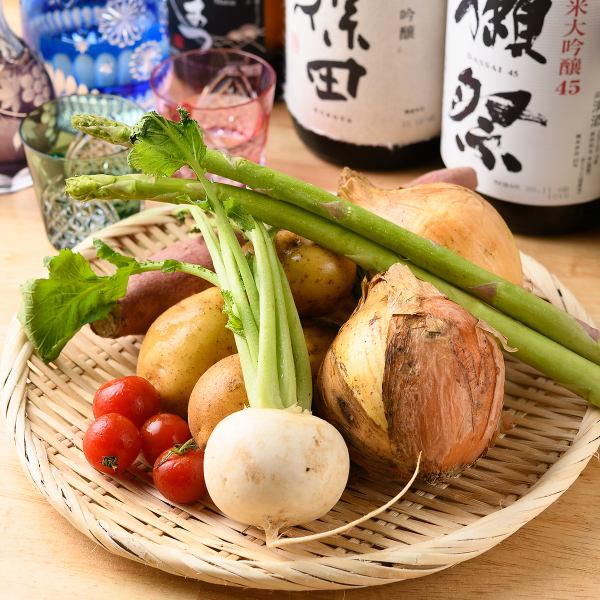 【新鮮で健康】季節の有機野菜　三品780円（税込）/五品950円（税込）