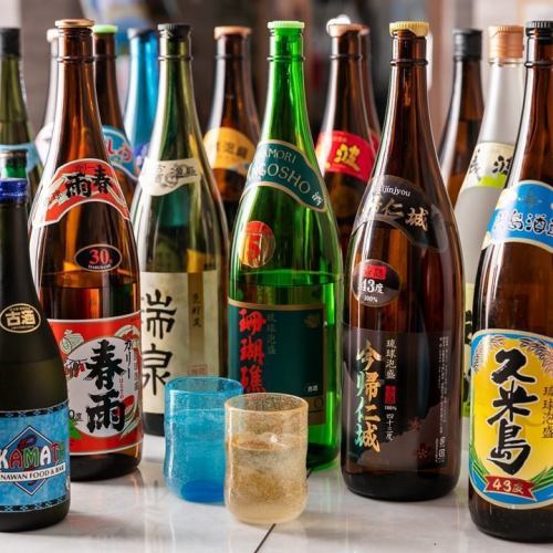 20 types of awamori are always available!