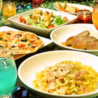 [BAR meal] Choose pizza or pasta & 2 cocktails from over 100 varieties♪ BAR meal set 2700 yen (tax included)