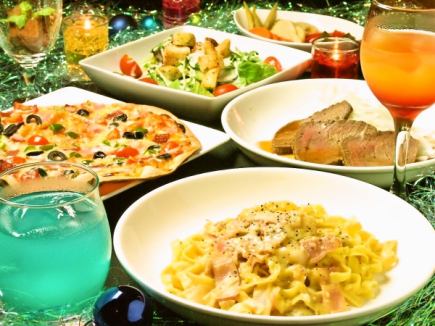 [BAR meal] Choose pizza or pasta & 2 cocktails from over 100 varieties♪ BAR meal set 2700 yen (tax included)