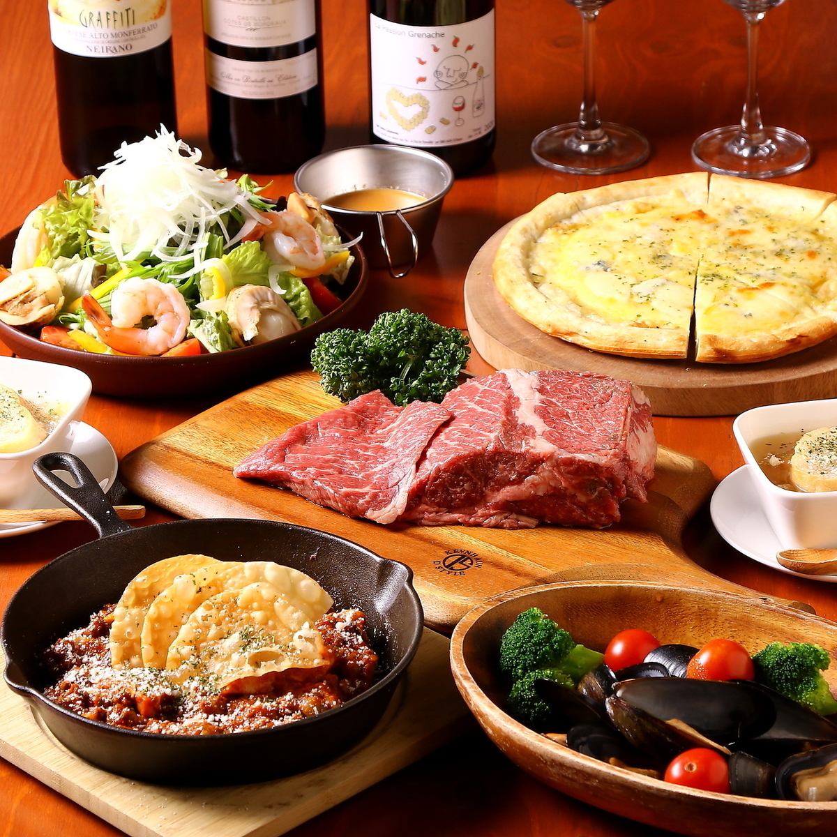 Plate with Ibaraki prefecture's [Bimei pork loin] and sausage