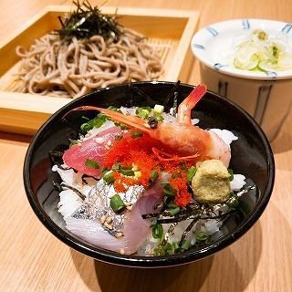 せいろ蕎麦と海鮮丼（小）のセット