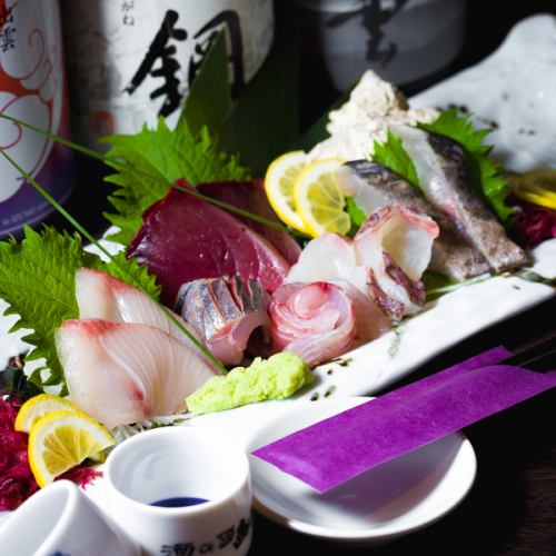 5 kinds of sashimi from Shimane prefecture